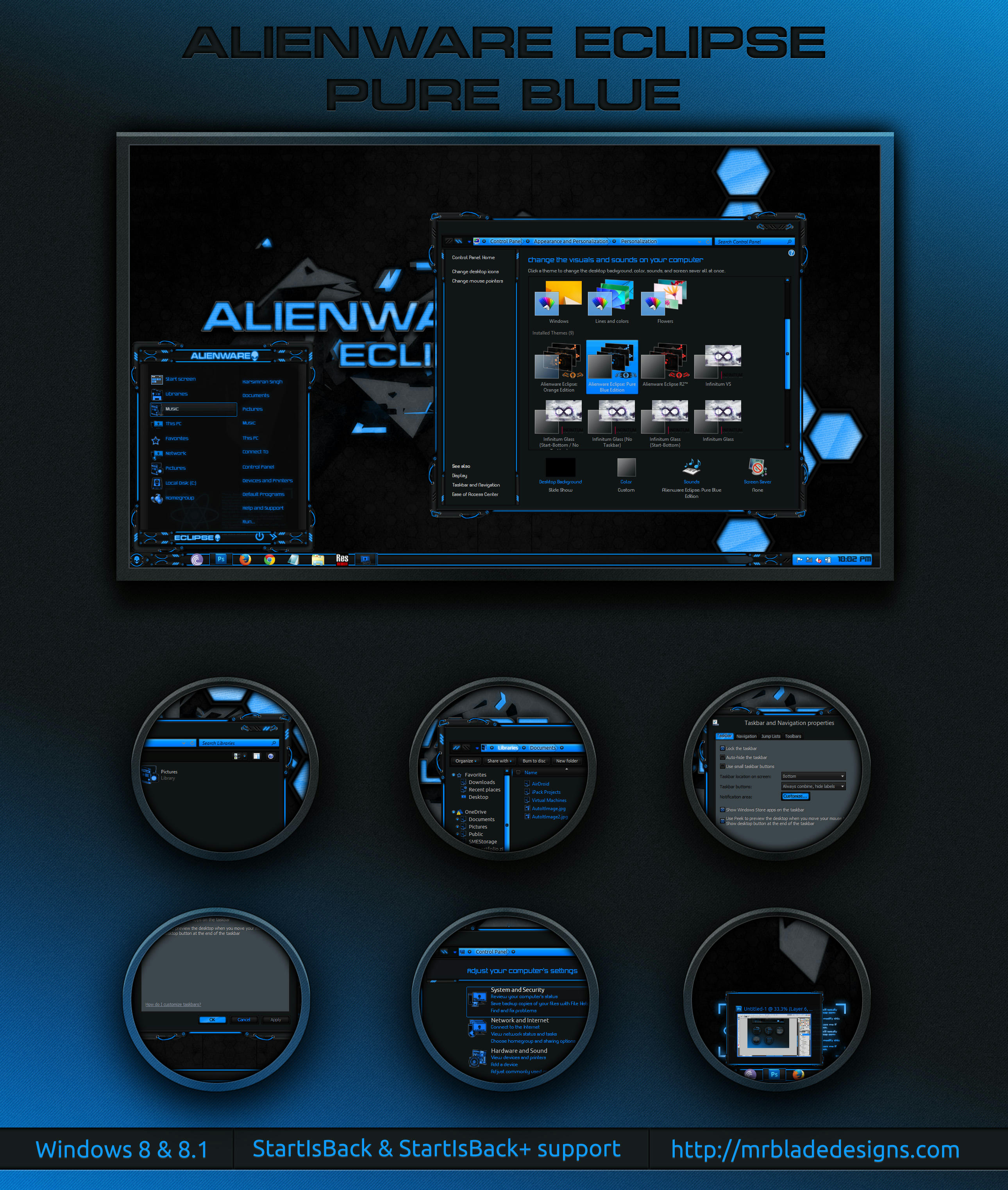 Alienware Eclipse Pure Blue Windows 8